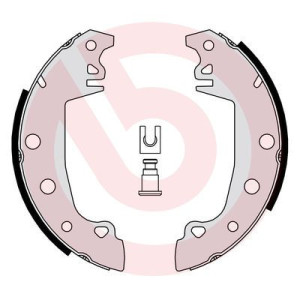 BREMBO S 68 538 Kit ganasce freno posteriore per 1307-1510 Horizon 305 304 10 20 Solara 240-244 25