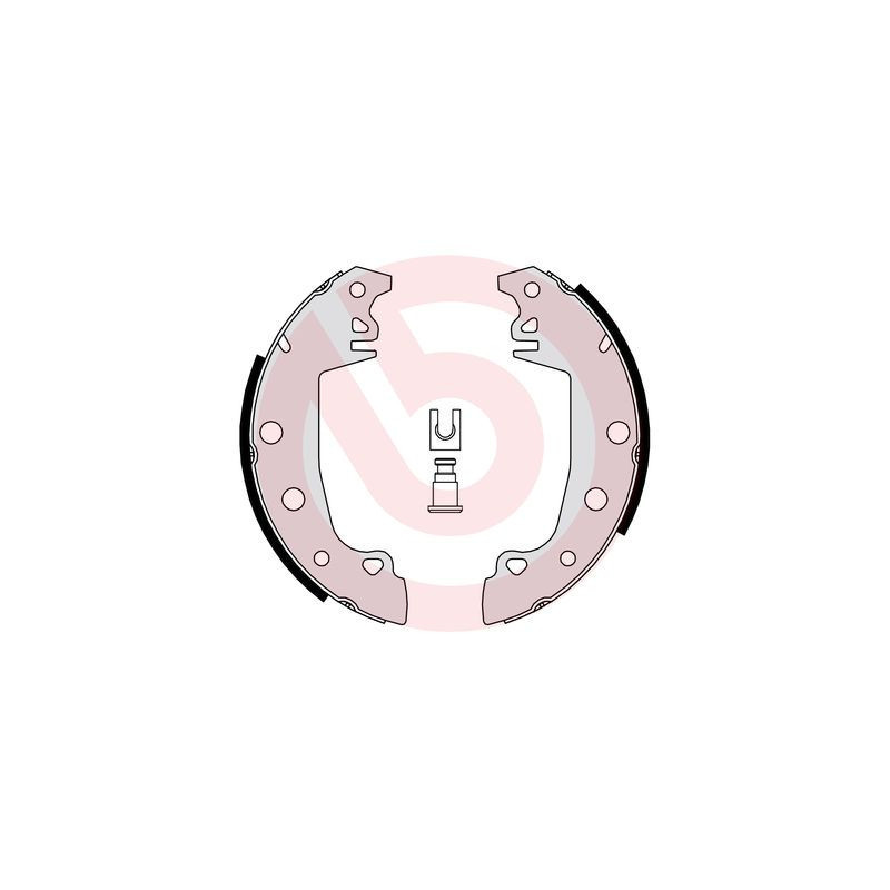BREMBO S 68 538 Sada brzdových čeľustí zadné pre 1307-1510 Horizon 305 304 10 20 Solara 240-244 25