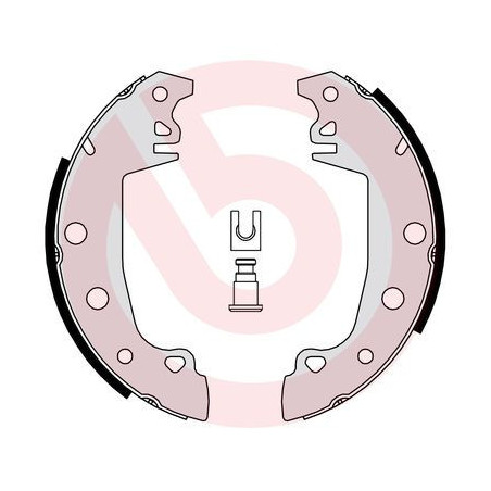 BREMBO S 68 538 Jeu de mâchoires de frein arrière pour 1307-1510 Horizon 305 304 10 20 Solara