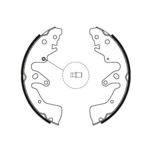 TRW GS8801 Brake Shoe Set Rear for