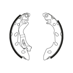 TRW GS8796 Brake Shoe Set Rear for