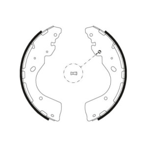 TRW GS8797 Kit ganasce freno per