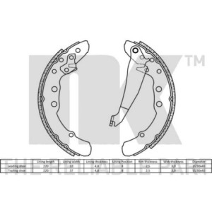 NK 2747530 Brake Shoe Set Rear for