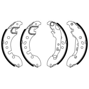 BOSCH 0 986 487 921 Brake Shoe Set for