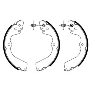 BOSCH 0 986 487 928 Juego de zapatas de frenos para