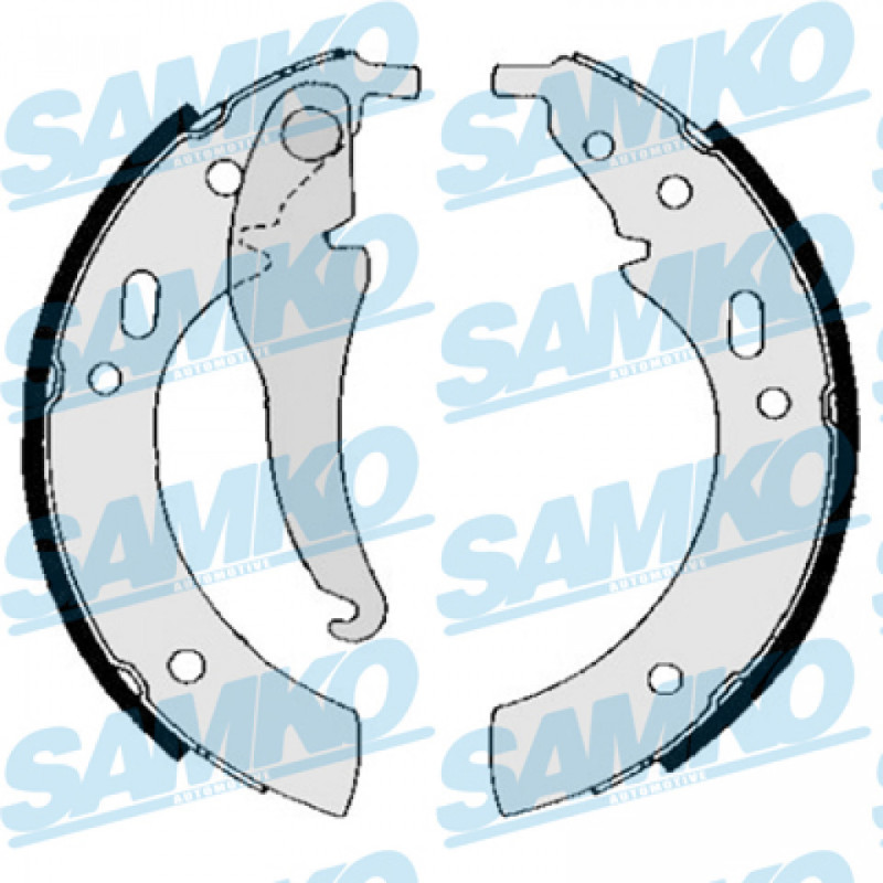 SAMKO 80330 Brake Shoe Set Rear for