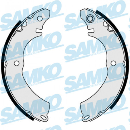 SAMKO 81028 Brake Shoe Set for