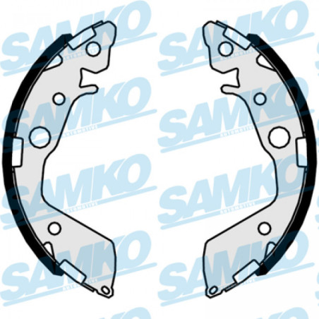 SAMKO 81075 Jeu de mâchoires de frein pour