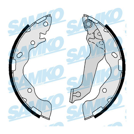SAMKO 81082 Juego de zapatas de frenos para