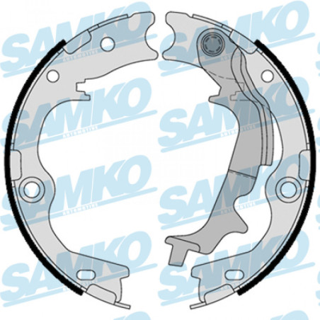 SAMKO 81116 Brake Shoe Set Rear for