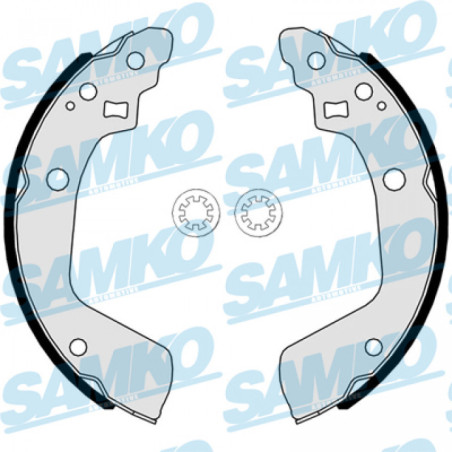 SAMKO 81121 Bremsbackensatz für