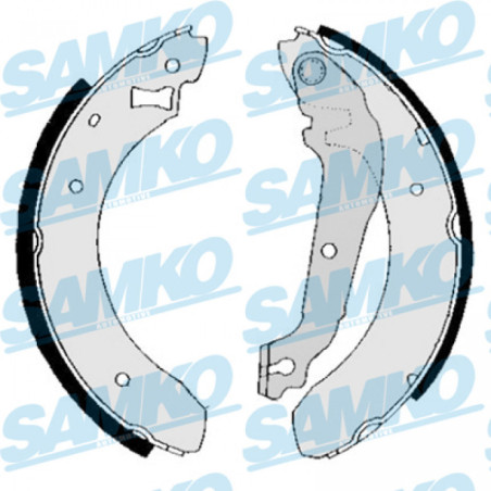 SAMKO 81380B Bremsbackensatz für
