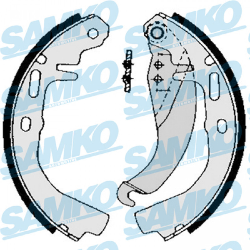 SAMKO 82500 Brake Shoe Set Rear for