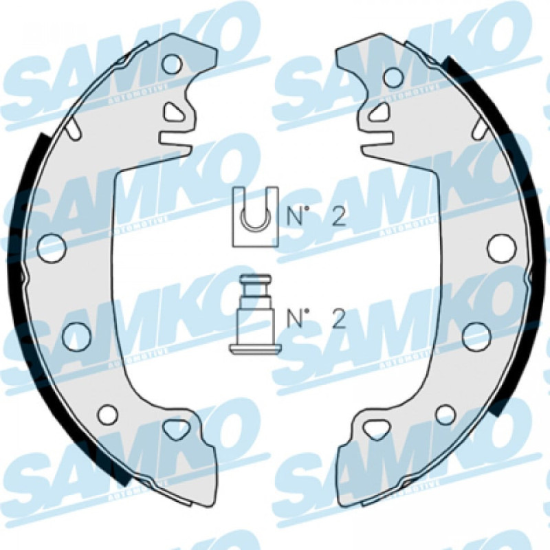 SAMKO 82850 Brake Shoe Set for