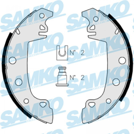 SAMKO 82850 Brake Shoe Set for