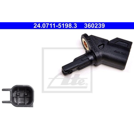 ATE 24.0711-5198.3 Sensor ABS revoluciones rueda delantero para Focus Mondeo V60 V70 S60 S80 3 V40