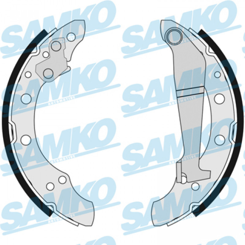 SAMKO 84100 Brake Shoe Set Rear for