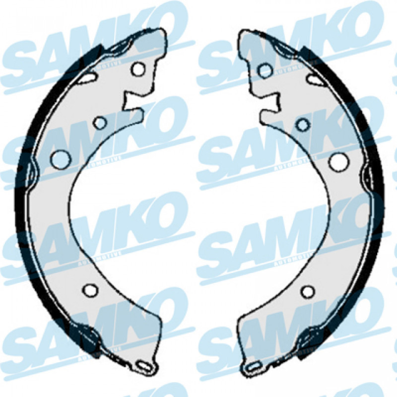 SAMKO 84350 Juego de zapatas de frenos para