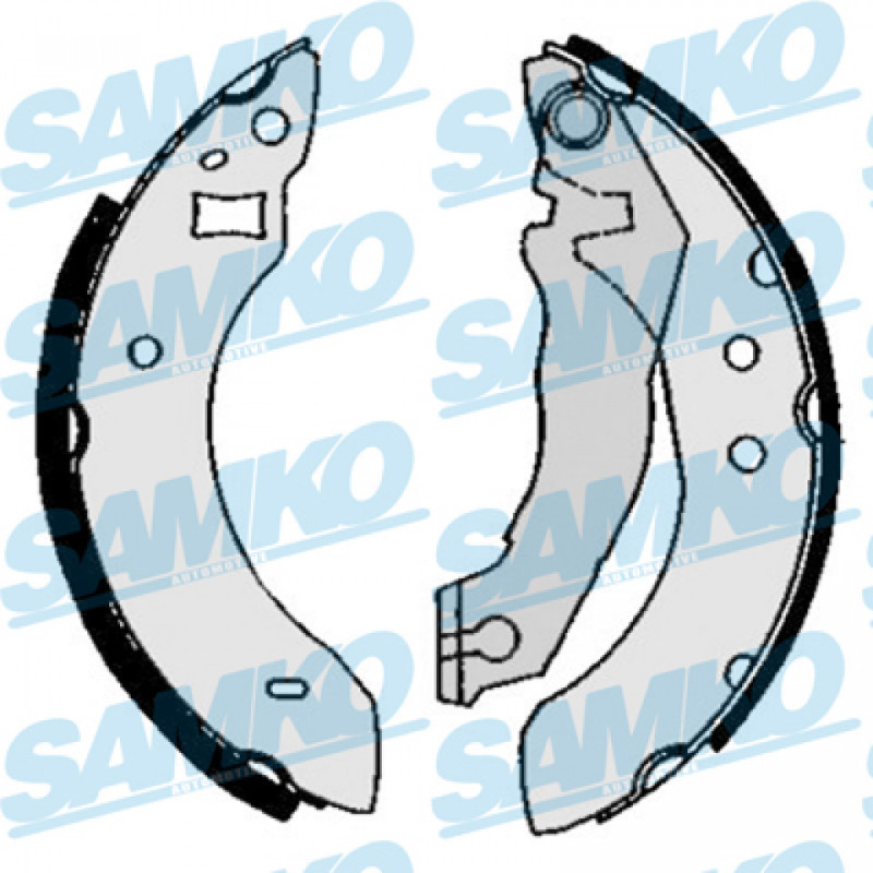 SAMKO 84600 Brake Shoe Set Rear for