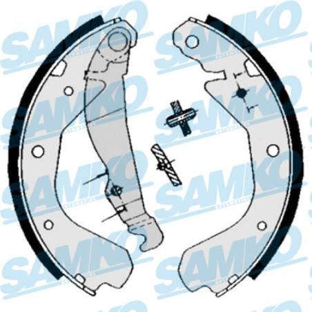 SAMKO 84640 Kit ganasce freno per
