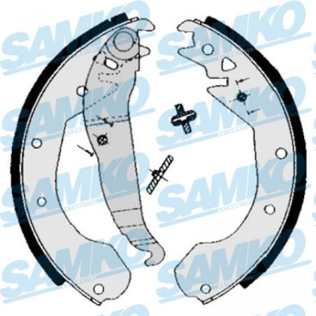 SAMKO 84650 Kit ganasce freno per