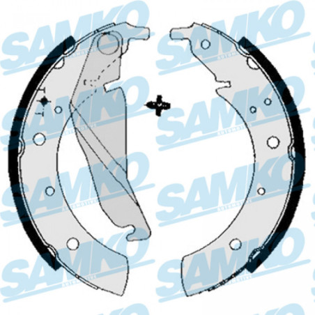 SAMKO 84680 Juego de zapatas de frenos para