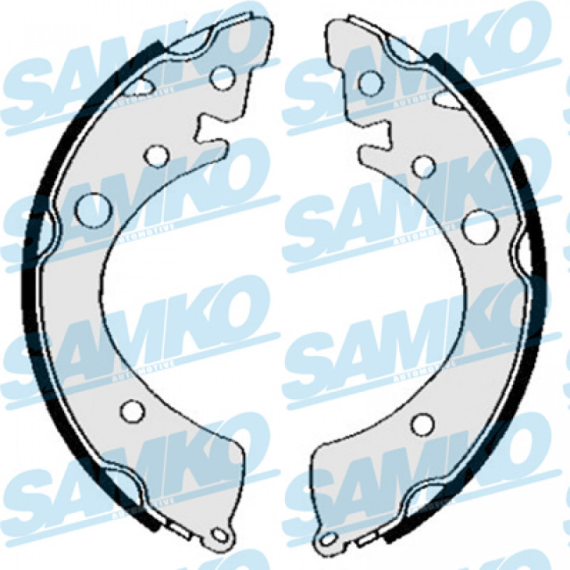 SAMKO 84820 Brake Shoe Set Rear for