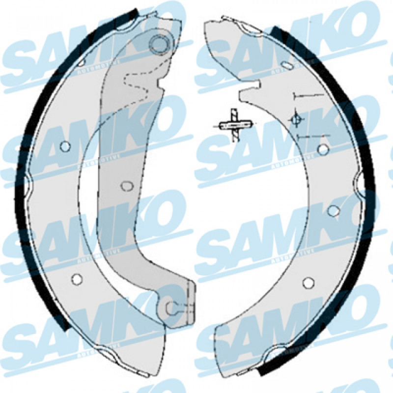 SAMKO 85020 Brake Shoe Set Rear for