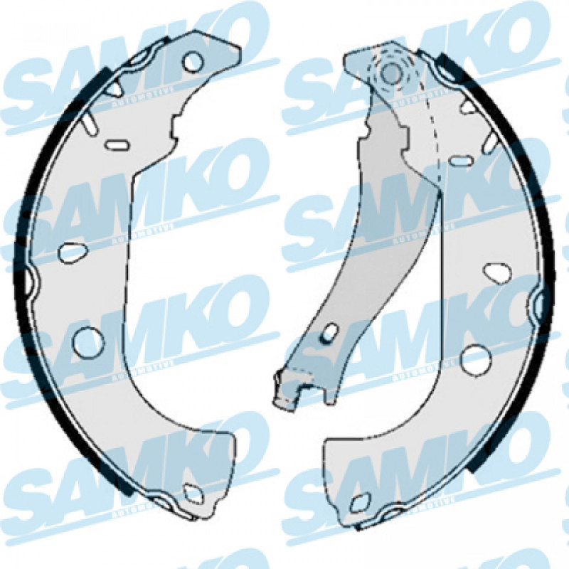 SAMKO 85050 Brake Shoe Set for