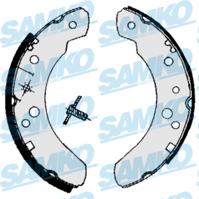 SAMKO 85070 Zestaw szczęk hamulcowych dla