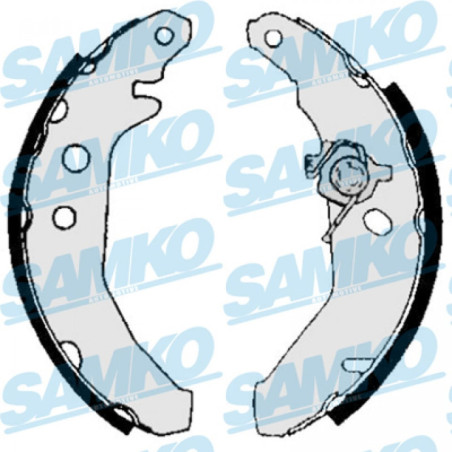 SAMKO 85740 Juego de zapatas de frenos para