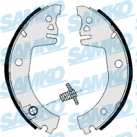 SAMKO 85780 Brake Shoe Set Rear for