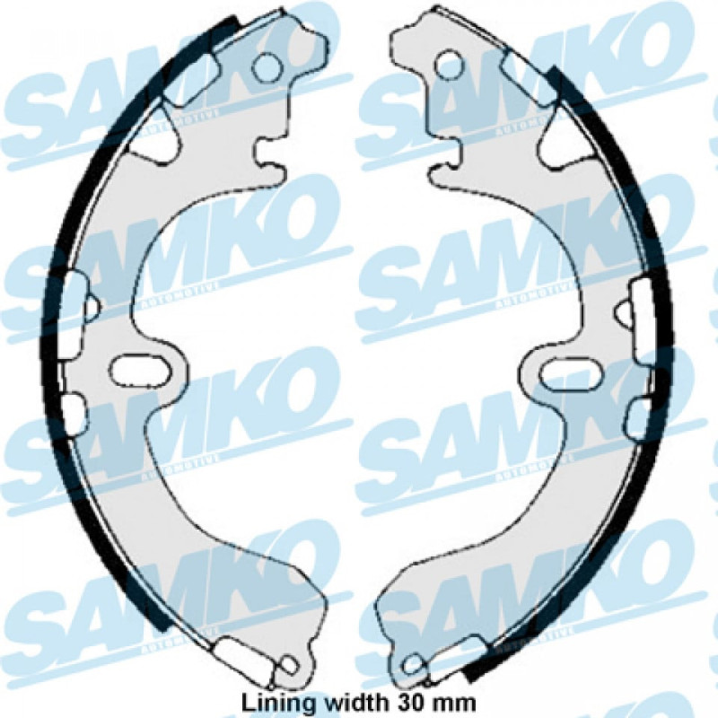 SAMKO 85810 Kit ganasce freno per
