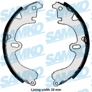 SAMKO 85860 Juego de zapatas de frenos para