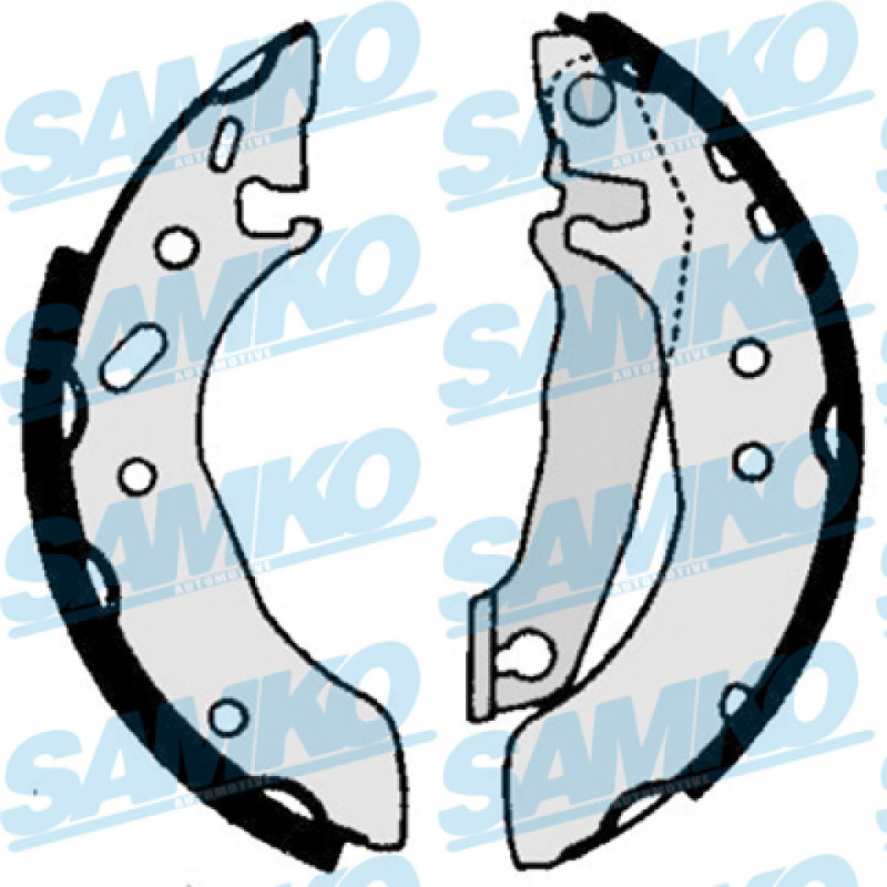 SAMKO 86030 Brake Shoe Set for
