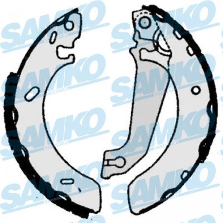 SAMKO 86050 Brake Shoe Set for