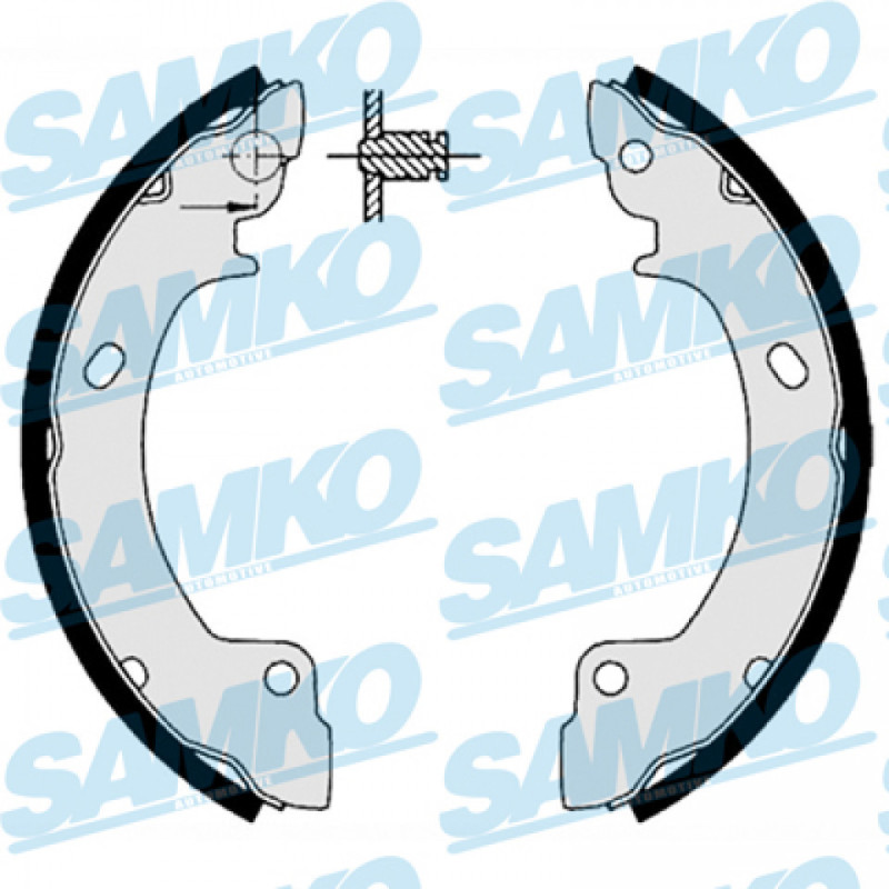 SAMKO 86410 Brake Shoe Set for