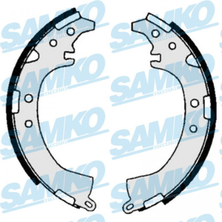 SAMKO 86680 Brake Shoe Set Rear for