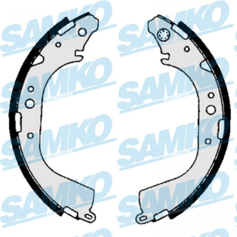 SAMKO 86710 Kit ganasce freno per