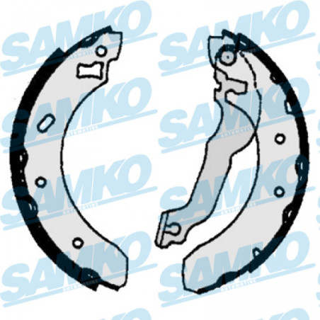 SAMKO 86770 Brake Shoe Set for
