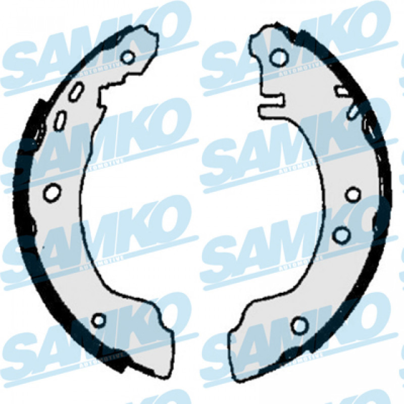 SAMKO 86780 Juego de zapatas de frenos para