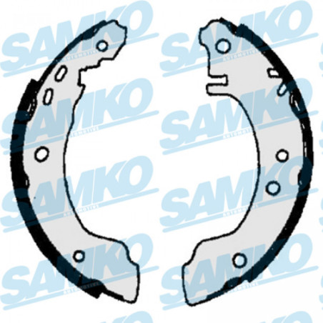 SAMKO 86780 Kit ganasce freno per