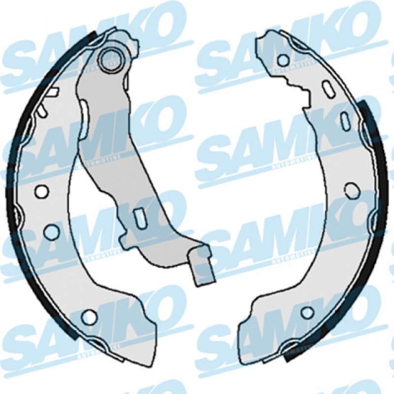 SAMKO 86785 Brake Shoe Set Rear for