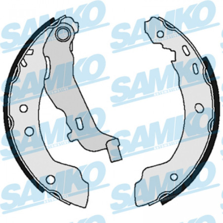 SAMKO 86785 Brake Shoe Set Rear for