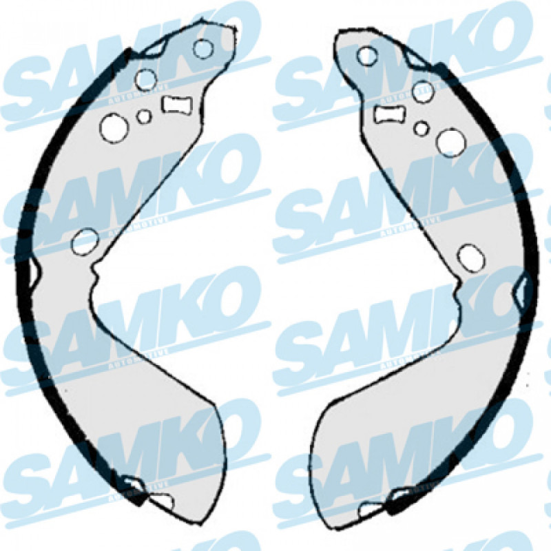 SAMKO 86890 Brake Shoe Set Rear for