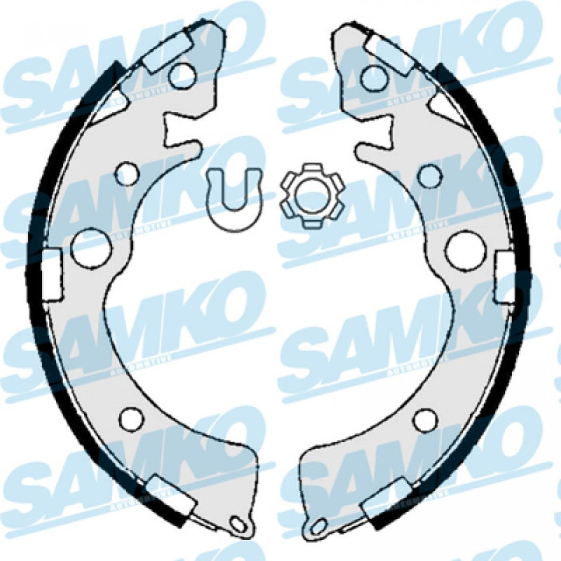 SAMKO 86980 Juego de zapatas de frenos para