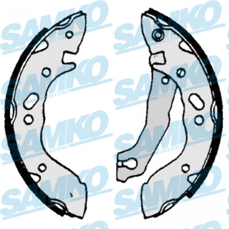 SAMKO 87000 Brake Shoe Set Rear for