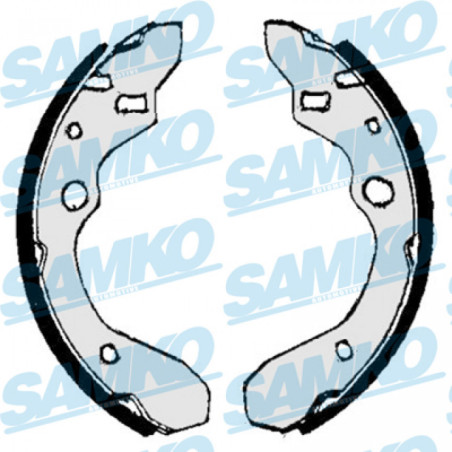 SAMKO 87010 Juego de zapatas de frenos para