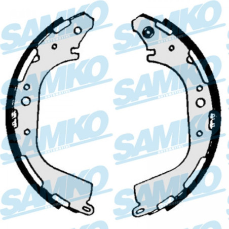 SAMKO 87040 Juego de zapatas de frenos para