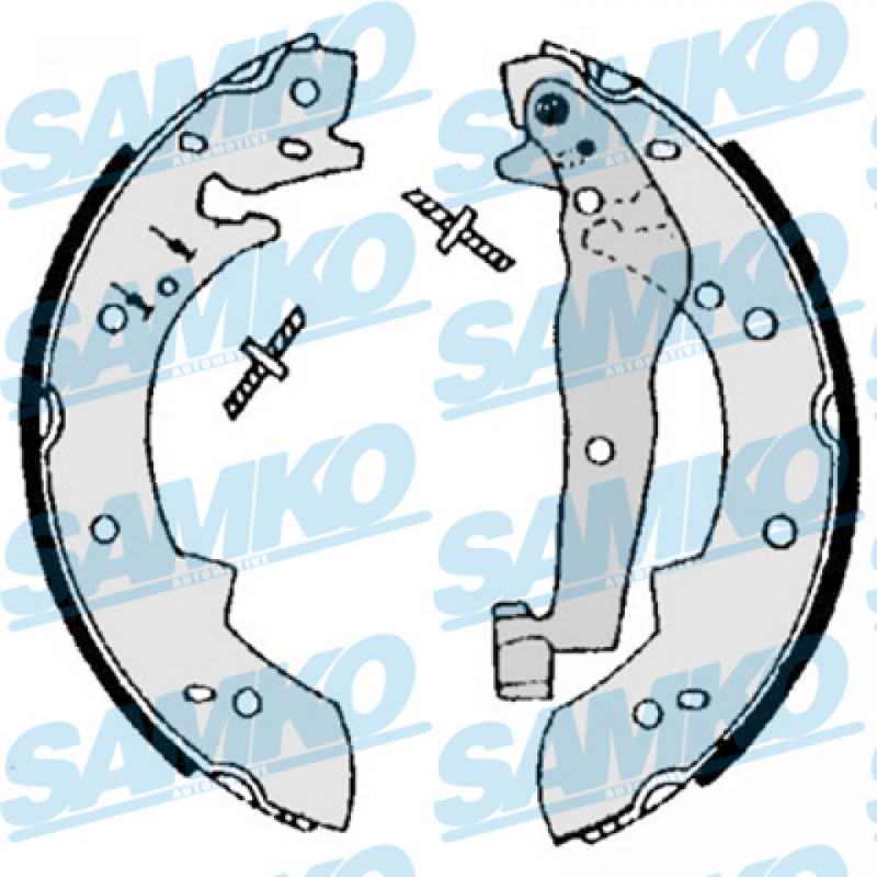 SAMKO 87050 Brake Shoe Set Rear for